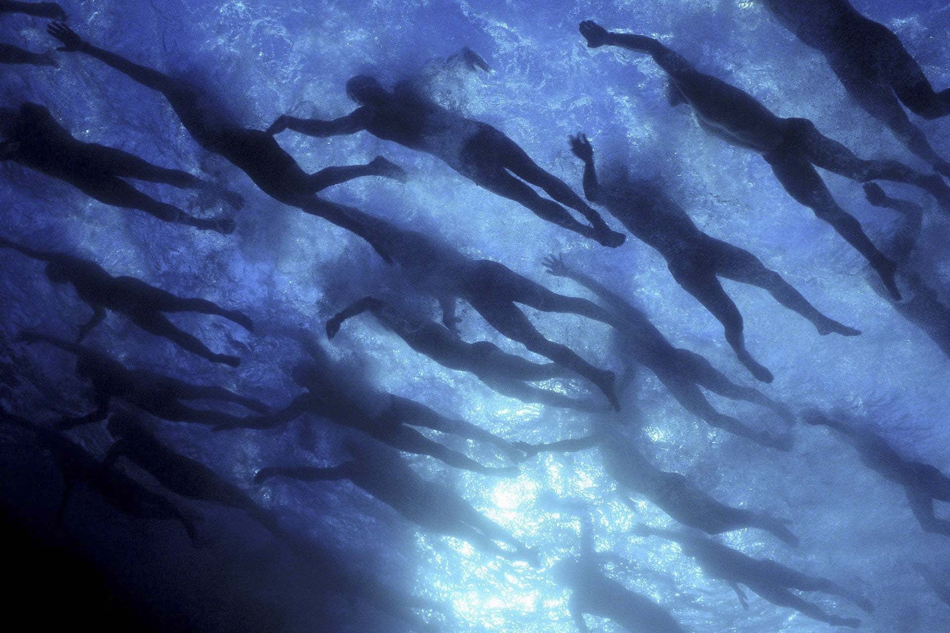 1999年，美国，铁人三项赛中的人们